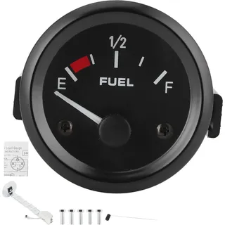 2in Kraftstoffspiegel -Messgeräte weißes Licht mit Schwimmersensor universell für 12 -V -Benzinfahrzeuge