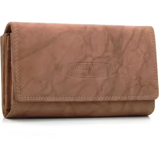 Damen-geldbörse XXL aus Rindsleder mit RFID Leder-Geldbörse mit vielen Fächern für Frau (Tan) - Bronze