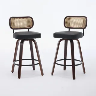 Urban Meuble Barhocker SET 2 Stk. 56 x 90 x 43 cm Schwarz