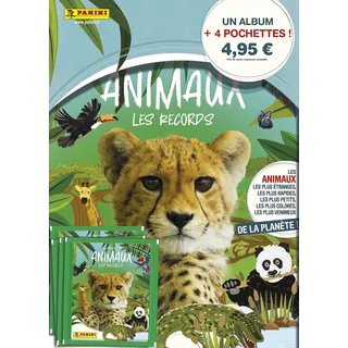 Panini 004625SPCFGD World of Animals Records Album + 4 Hüllen