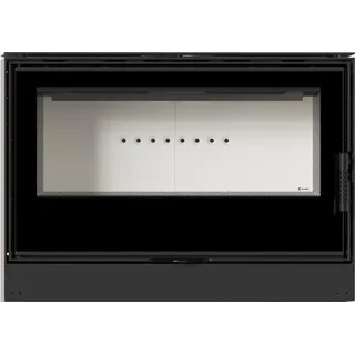 KARI 95 Ø 180 14 kW mit Türfeder Schwarz / Brennraum Weiß