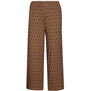 GOLDNER 7/8-Hose »Kurzgröße Druckhose Louisa mit weichem Fall«, schwarz