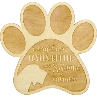 Italienischer Spinone, Spinone Italiano - Tasse Untersetzer, graviert Untersetzer mit Hund, Geschenk für Hundeliebhaber von Art-Dog Marke