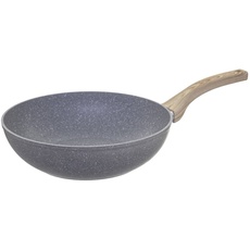 5five - wok aus geschmiedetem aluminium "natur" 28cm