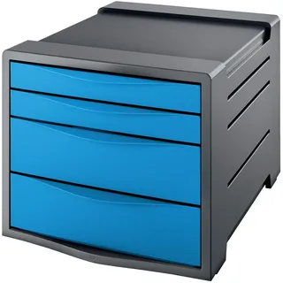 Rexel Choices 2115611 Schrank mit 4 Schubladen, A4, blau