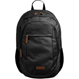 Tagesrucksack BRUNO BANANI, Damen, Gr. B/H/T: 55cm x 30cm x 13cm, onesize, schwarz, 100% Polyester, unifarben, Rucksäcke Tagesrucksack