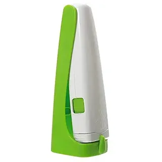 Knoblauchpresse aus ABS-Edelstahl, Knoblauchwippe, Küche, Premium, robuste Knoblauchpresse, Grün