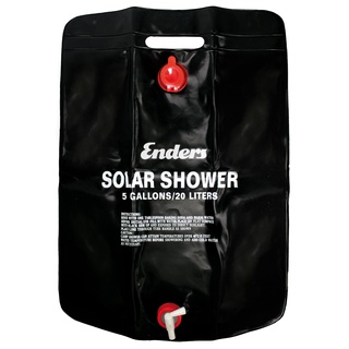 Enders® Solardusche 20 Liter, Außendusche, Campingdusche, Gartendusche, Reisedusche, mit Handbrause, mobil, Outdoor, inkl. 2 Meter Aufhängeriemen, #7497