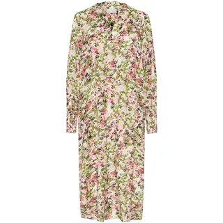 KAFFE Midikleid "Damen Kleid KAdrylia", pink, rot petit fleur