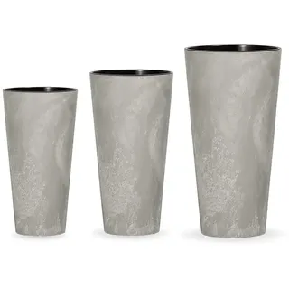 Wellhome Tubus Slim Pk2953 Set S Blumentopf 3 Einheiten - Grey - One Size
