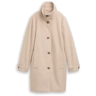 Tom Tailor Damen Wollmantel mit Stehkragen