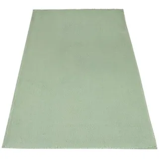 Carpet City Badematte »Topia Mats, Badteppich uni«, rutschhemmend beschichtet, strapazierfähig, Hochflor, Kaninchen Haptik, Polyester, Badezimmerteppich, waschbar, grün