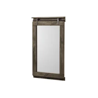 MASSIVMOEBEL24.DE Spiegel Mango 65x6x110 grau lackiert RAILWAY #283 - Grau