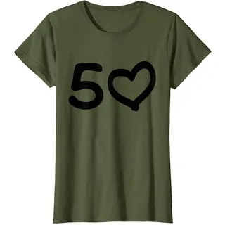 50. Geburtstag 50 Jahre Jubiläum Goldene Hochzeit Herz T-Shirt