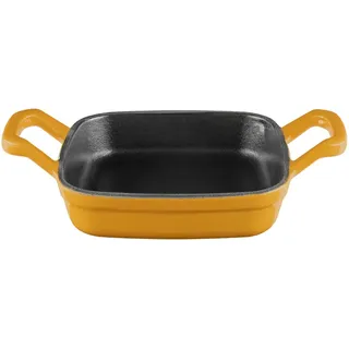 Sallys Gusseisen - Servierpfanne eckig 12 x 12 cm - Mustard Yellow