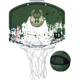 Wilson Mini-Basketballkorb NBA TEAM MINI HOOP, MILWAUKEE BUCKS, Kunststoff