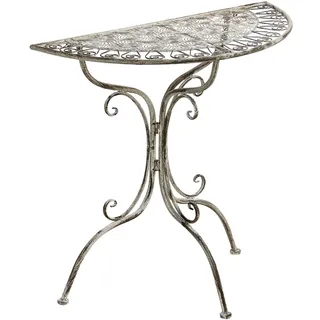 Beliani Bistrotisch Ø 80 x 36 cm Grau