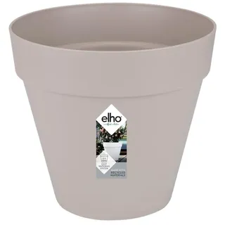 elho Loft Urban Rund 30 - Blumentopf für Außen - 100% recyceltem Plastik - Ø 28.5 x H 26.0 cm - Grau/Warmes Grau