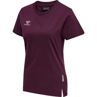 hummel hmlMOVE GRID COT. T-Shirt Grape Wine XS
