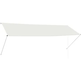 vidaXL Einziehbare Markise 350×150 cm Creme - Creme