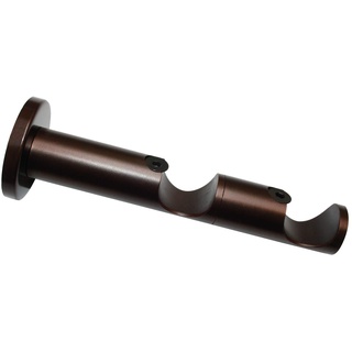 GARDINIA Kombiträger 2-Lauf offen für Ø 25/25 mm Bronze 8 / 6 cm