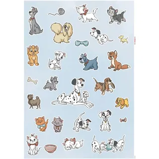 KOMAR Deko-Sticker Disney Cats & Dogs 50 x 70 cm