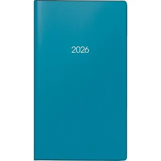 Brunnen Taschenkalender Mod. 753 '26 | A6, Kunststoff, petrol