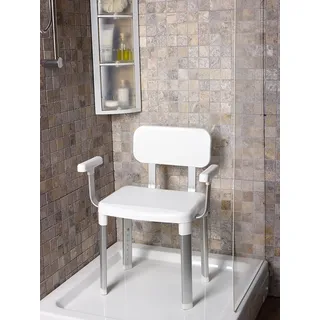 Bischof Dusch- und Badhocker Splash Comfort Xtra höhenverstellbar weiß