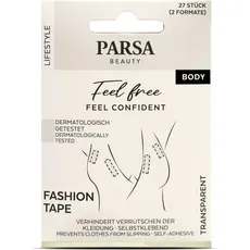 Parsa Beauty, Kinesio Tape, Parsa - Fashion Tape 27 pcs. - Transparent (8.50 cm)