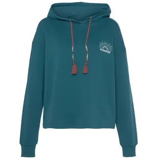 VIVANCE Hoodie mit Print Blau/Petrol 32/34