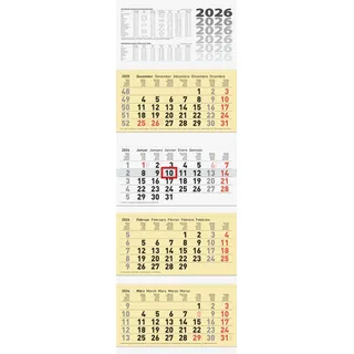 Brunnen 4-Monatskalender chamois 2026