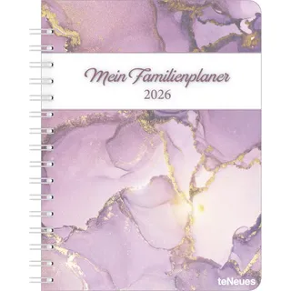 n neumannverlage Familienplaner-Buch Glamour 2026 Weiß