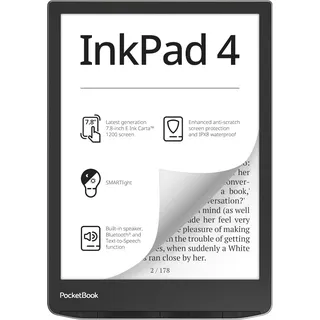 Pocketbook InkPad 4 eReader, 7.8" 32GB Plata