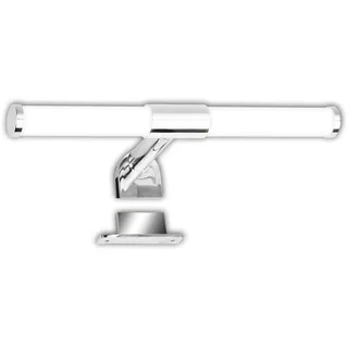 Briloner - LED Spiegelleuchte Bad 2 in 1 Montage, IP44 Spritzwasserschutz, 4.000K neutralweiß, Badezimmerlampe, Schrankbeleuchtung, Spiegellampe, Lampe Badezimmer, Spiegelbeleuchtung, 30 cm, Chrom