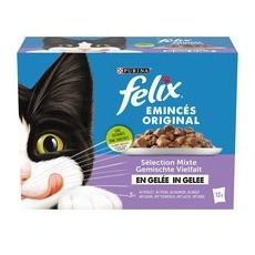 48x85g Selecție mixtă Pliculețe în gelatină Felix Hrană umedă pisici