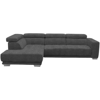 Xora Ecksofa , Grau , Textil , Uni , Ottomane links, L-Form , 301x207 cm , Typenauswahl, Fußauswahl, Stoffauswahl, seitenverkehrt erhältlich , Wohnzimmer, Sofas & Couches, Wohnlandschaften, Ecksofas