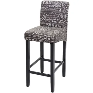 Mendler Barhocker HWC-C33  grau