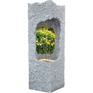 Granimex Wasserspiel Corso Polyresin Anthrazit 88 cm x 28 cm x 28 cm