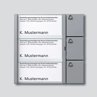 Siedle Tasten-Modul TM 612-3 SM