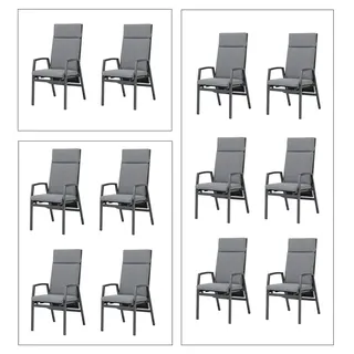 Gardissimo VIGO MOVE Alu Diningsessel Stapelsessel Gartenstuhl verstellbar