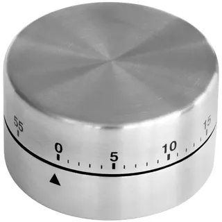 Fackelmann Edelstahl Kurzzeitmesser Zylinder 63 x 63 x 62 mm Grau