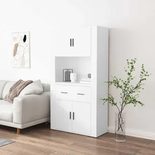 vidaXL Highboard Weiß Holzwerkstoff - Weiß