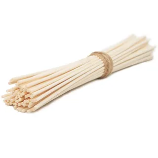 Frandy House Duftverteiler-Stäbchen aus Schilfrohr, natürliches Rattan, Austausch-Duftverteiler-Stäbchen, 30 cm x 3 mm, 30 Stück weiß