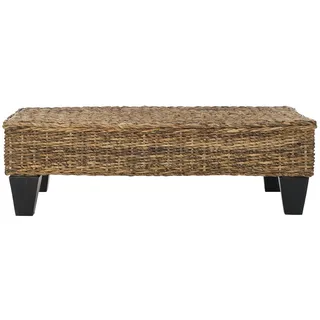 SAFAVIEH Bohemian Rattan Table with Low Profile, in Natural