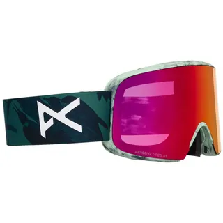 Anon M6 Snowboardbrille - magnetische Wechselscheibe und Skimaske Family Tree - Perceive Sunny Red/CAT3