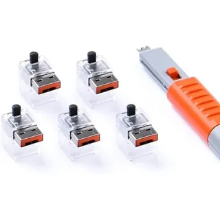 Smartkeeper Basic LAN Cable" Lock orange 5 x Kabel Schlösser mit 1 x Key Basic/Orange