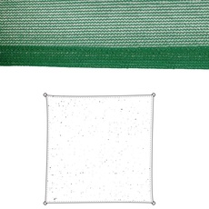Lolahome Sonnensegel, quadratisch, Grün, Faser, 3 m