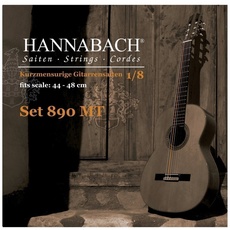 Hannabach 653055 Klassikgitarrensaiten Serie 890 1/8 Kindergitarre Mensur: 44-48cm - A5w