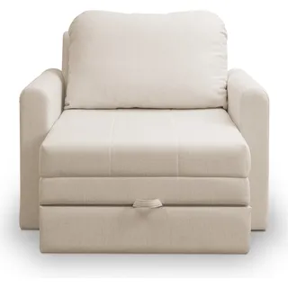 Selsey Schlafsessel Dejano Textil 103 x 90 x 115 cm Hellbeige