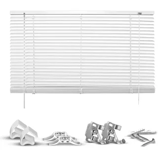 Jalousie GOOD LIFE "Matti" Gr. 40, weiß (weiß, weiß, weiß), B:85cm H:130cm, Jalousien, Jalousie, Klemmfix-Jalousie aus Aluminium, Topseller